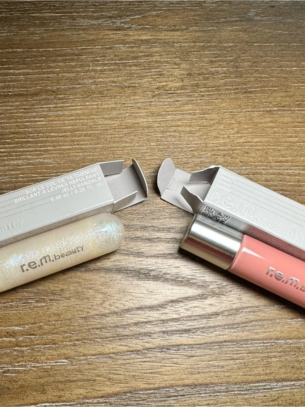 r.e.m. beauty Lip Gloss Duo — Pink & Pearl Sheen